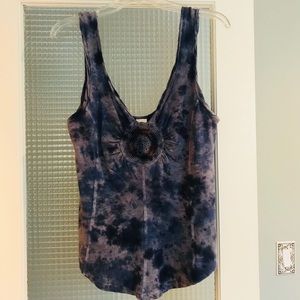 Free People Tank Top - blue Tie Dye